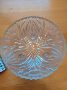 vintage glass candy dish