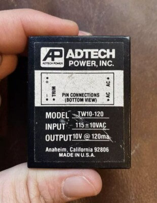 ADTECH POWER TW10-120 10v @ 120ma