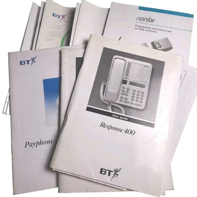 12x BT Benutzerhandbuch Vintage Buch Posten Norstar Münztelefon Antwort