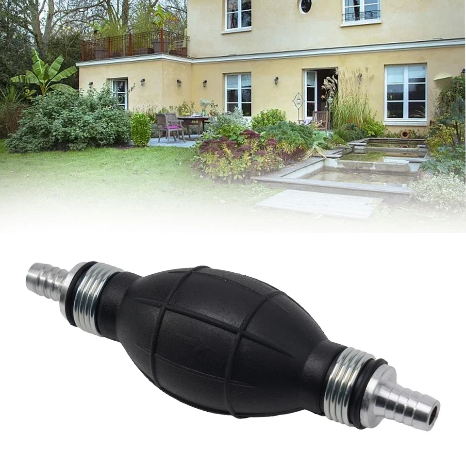 Water Hand primer pump Transfer Hose 1pc Out board Fuel Rubber aluminum - Image 3 of 4