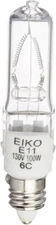 Eiko Q100CL/MC/2V-130V 130V 100W T-4 E11 Screw Base (1349)