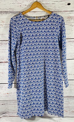 Vineyard Vines Dress Size XS Blue Jersey Stretch Sheath Long Sleeve Back  Zip | eBay