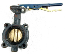 Lug Style Butterfly Valve 2-1/2" 200 psi WOG CI Body, Bronze Disc, EPDM Seat