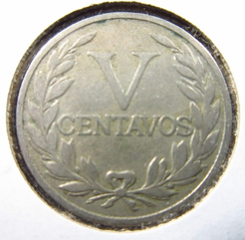 Colombia 5 (V) Centavos 1938 World Coin h6672 - Picture 2 of 2