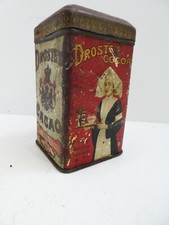 VINTAGE DROSTES  COCOA CHOCOLATE TIN 1/4 LB