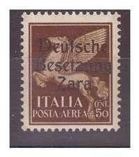 ZARA 1943 POSTE AÉRIENNE - CENTIMES 50 - DEUXIÈME TYPE NOUVEAU ** MNH