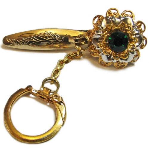 Vintage Gold Tone and Silver Tone King's Key Find… - image 1