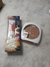 FLOWER Beauty Blush Bomb BB2.5  Spiced + Blaze Highlighter Stellar Prismatic