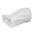 Rectangular Channel 200mm x 55mm Transformer to 125mm Round Duct Pipe / Hose