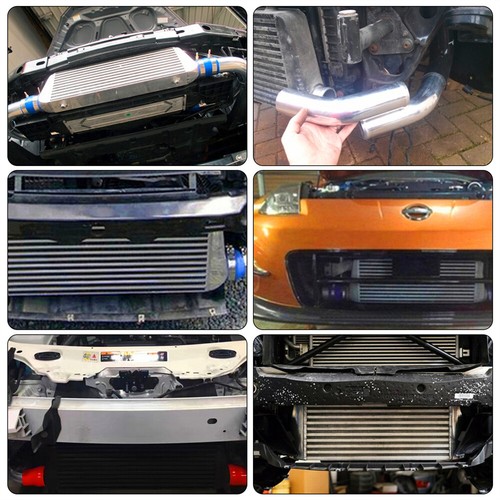 2.5" 63mm Universal Intercooler + Alloy Pipe Hose + BOV Turbo Blow Off Valve Kit - Picture 9 of 10