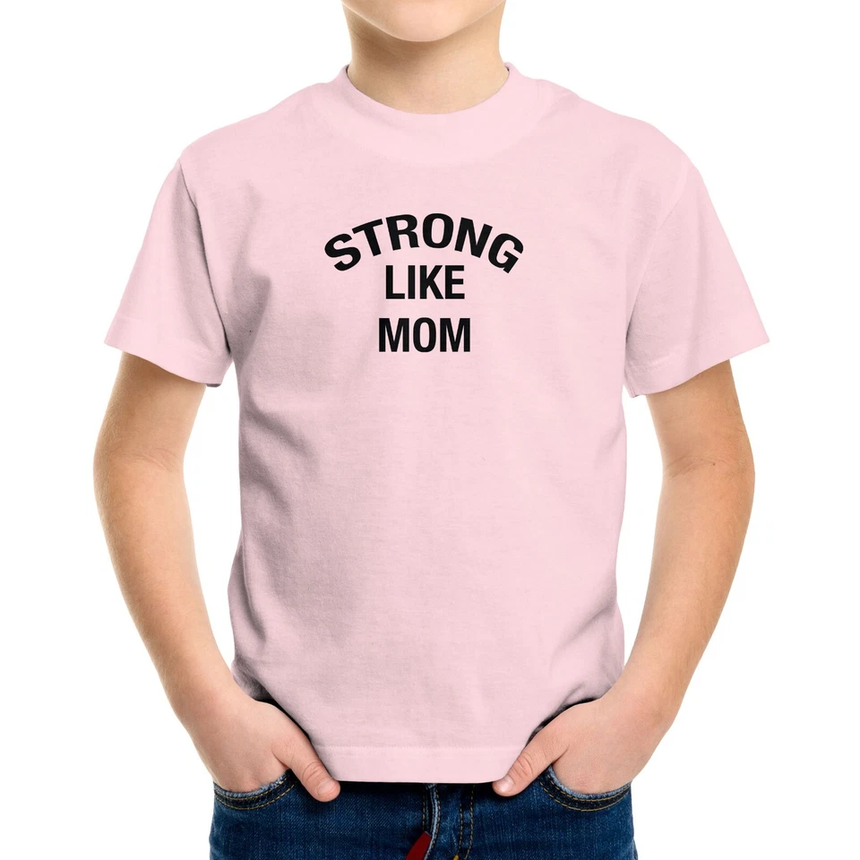 Strong like my moms Toddler Kids Youth T-shirt Strong like mom Graphics Tee Gift - Image 2 of 3