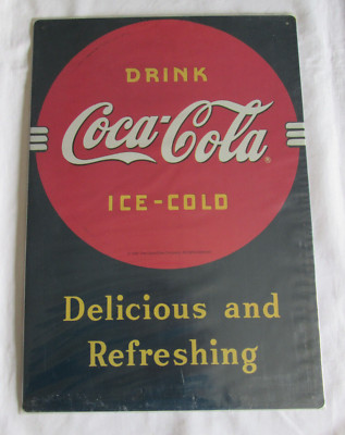 Blechschild  Drink Coca Cola Ice Cold ca. 45 x 31 cm  Neu und OVP  siehe Fotos