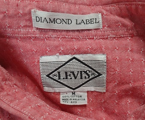 Levis Diamond Label Men's Shirt Size 