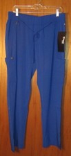 Grey's Anatomy Signature Womens Cargo Scrub Pants, 6 Pocket, Blue, Size L, New