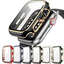 PC Screen Protector Case Watch Cover For Apple iWatch Series 9 8 7 6 5 4 3 2 SE