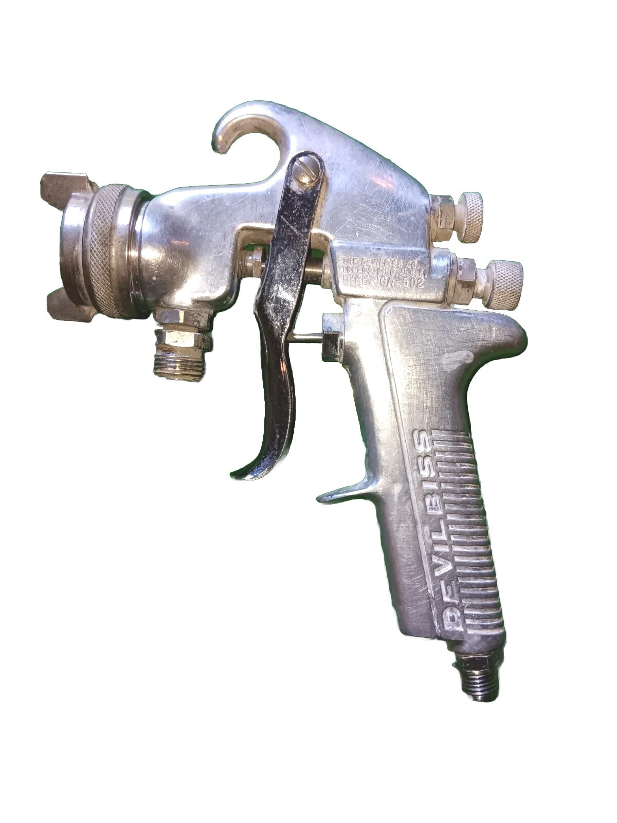 DeVilbiss Jga502 JGA502 JGA 502 Siphon Spray Paint Gun and 30 Cap TGC