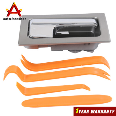Front Passenger Inner Door Handle For 2009-2014 Ford F-150 – Silver & Chrome (9L3Z1522600CB)