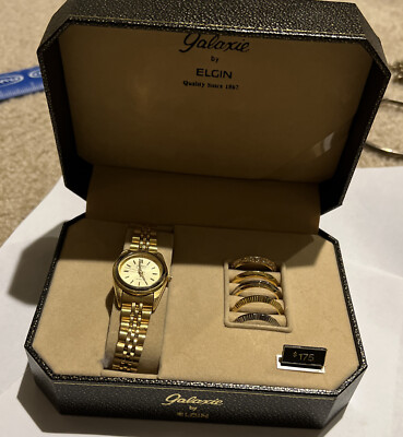 Vintage Galaxie by Elgin ladies wrist watch mint in box New  display picture 3