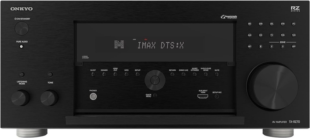 ONKYO TX-RZ70 11.2ch AV amplifier 8K Dirac Dolby Atomos dtsX IMAX