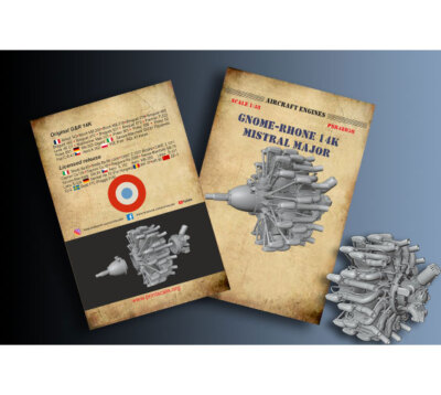 Print Scale Decals 1/48 Gnome-Rhone 14K Mistral Major Radial Engine