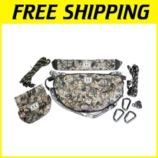 Lightweight Camo Hunting Tree Saddle with Padded Seat