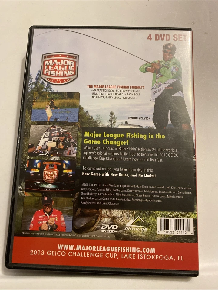 Major League Fishing MLF 2013 Geico Challenge Cup 4 Dvd Set Lake Istokpoga, FL - Image 2 of 4