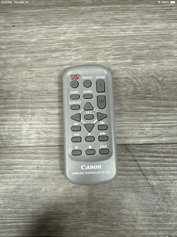 Canon WL-D88 Wireless Remote Control for VIXIA HG20 HG21 HF10 HF11 FS100