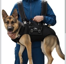 FCT Dog Backpack Carrier Size XXL Spine-Friendly Pet Travel Bag for Dogs Black