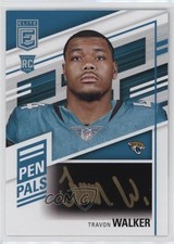 2022 Panini Donruss Elite Pen Pals Black Gold Ink Travon Walker #PP-TW Auto 1m1a