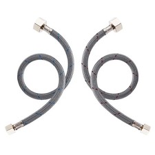 8 Inch Faucet Supply Hose Faucet Line Braided Nylon Sink Faucet Supply Line 3...
