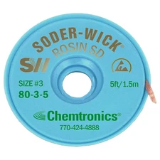 CHEMTRONICS 80-3-5 SODER-WICK No.3 Desoldering Braid 5HZ97