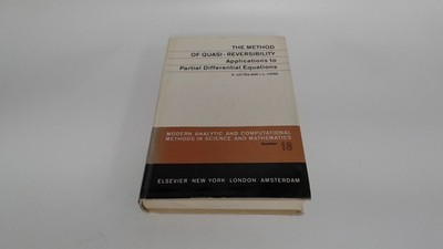 			The Method of Quasireversibility, Lattes, Robert, Elsevier Scienc		