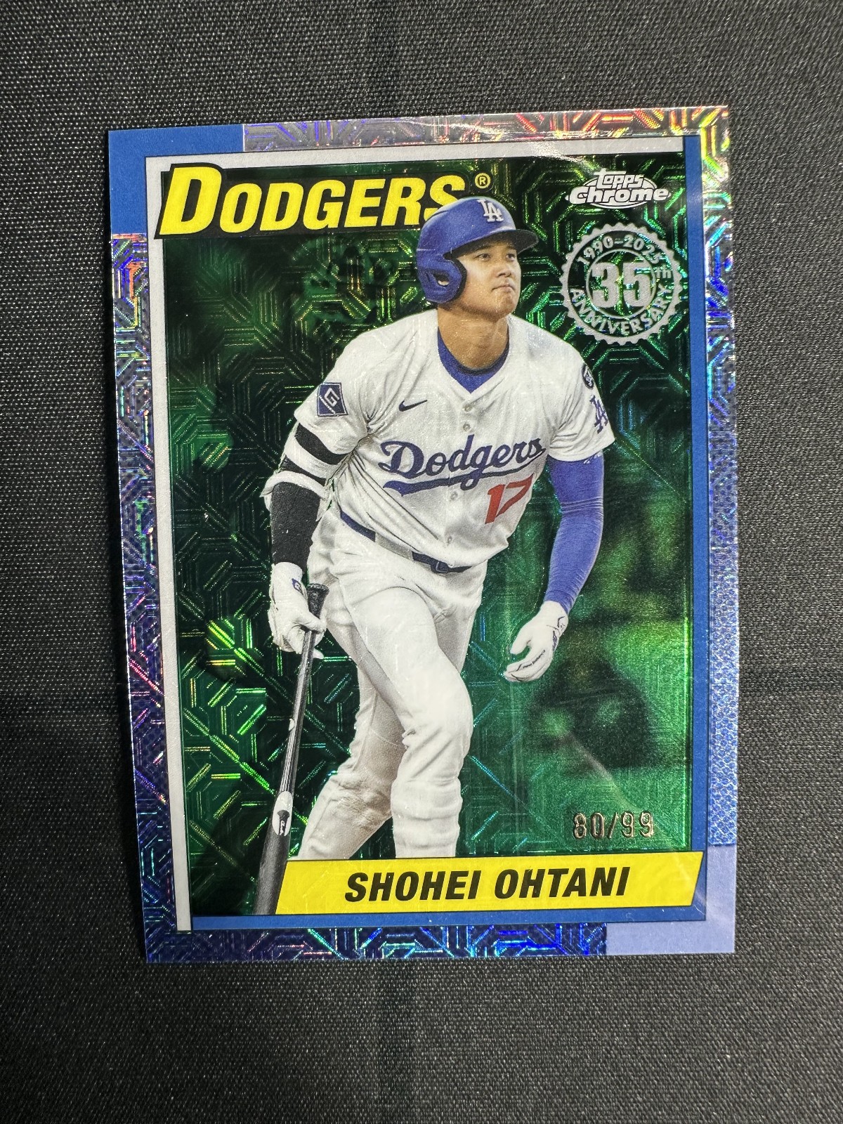2025 Topps Update Shohei Ohtani U90C-26 1990 Silver Pack Mojo Green 80/99