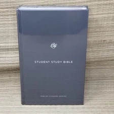 ESV Student Study Bible (Gray) - Hardcover By ESV Bibles by Crossway Sealed New