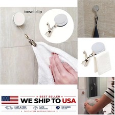 Retractable Towel Rack Wall Mount Self-Adhesive HUILV Stainless Steel