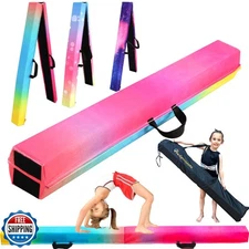 PreGymnastic 6FT/8FT/9.5FT Folding Balance Beam for Kids Ages 3-1