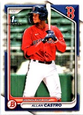2024 Bowman #BP-14 Allan Castro 1st Bowman Prospects Boston Red Sox