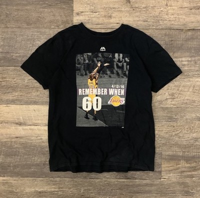 Kobe Bryant Remember When 60 Points Final Game Shirt