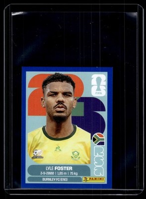 Lyle Foster 2026 Panini FIFA World Cup Stickers Blue Card #RSA17