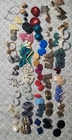 Vtg Lot of 50 Pierced Earrings Mostly 80's 90's Retro Costume Jewelry Unsigned