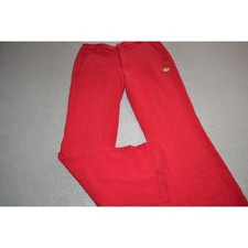 27083 Adidas Gym Pants Sweatpants Pink Polyester Blend Size 28 Womens