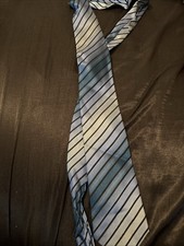 bcbg attitude tie blue pinstripe