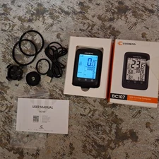 Coospo BC107 Bike GPS Cycling Computer 2.4" Digital ANT+ Bicycle Bluetooth