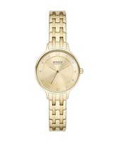Japan Neu Skagen Anita Lille SKW3127 Damen Gold Uhr Quarz Analog 30Mm