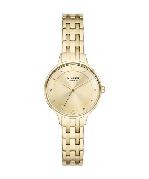 Japan Neu Skagen Anita Lille SKW3127 Damen Gold Uhr Quarz Analog 30Mm-image