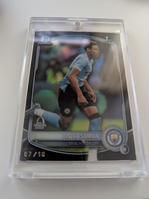 Topps Chrome 2026 UEFA FLOYD SAMBA Bowman UEFA Youth League Black Refractor 7/10
