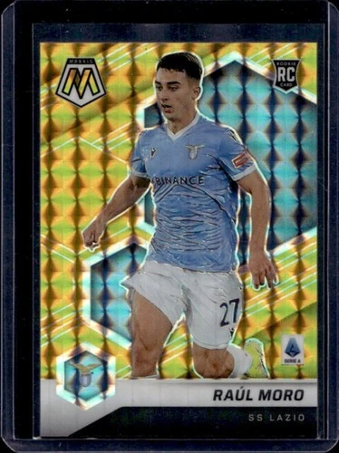 2021 Panini Mosaic Serie A Raul Moro RC Mosaic Gold Rookie #/10