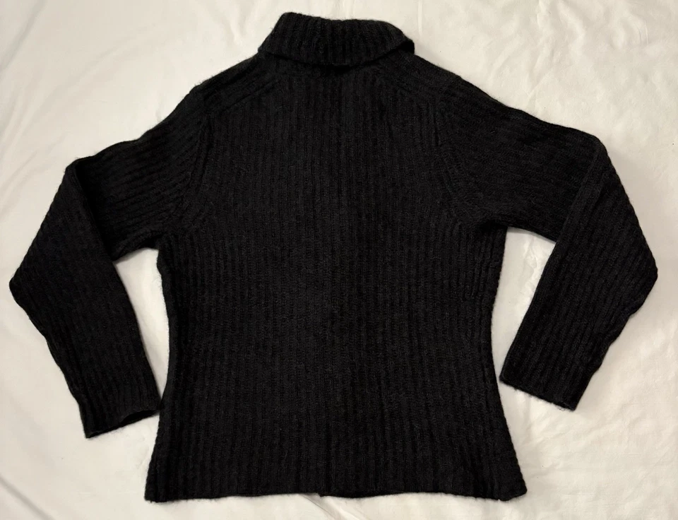 Cárdigan suéter gris 100 % cachemir Elena Salano para mujer talla grande Foto 2 de 4