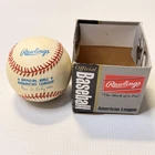 Vintage Nat Allbright Ball MLB Baseball Rawlings Official American League Signed