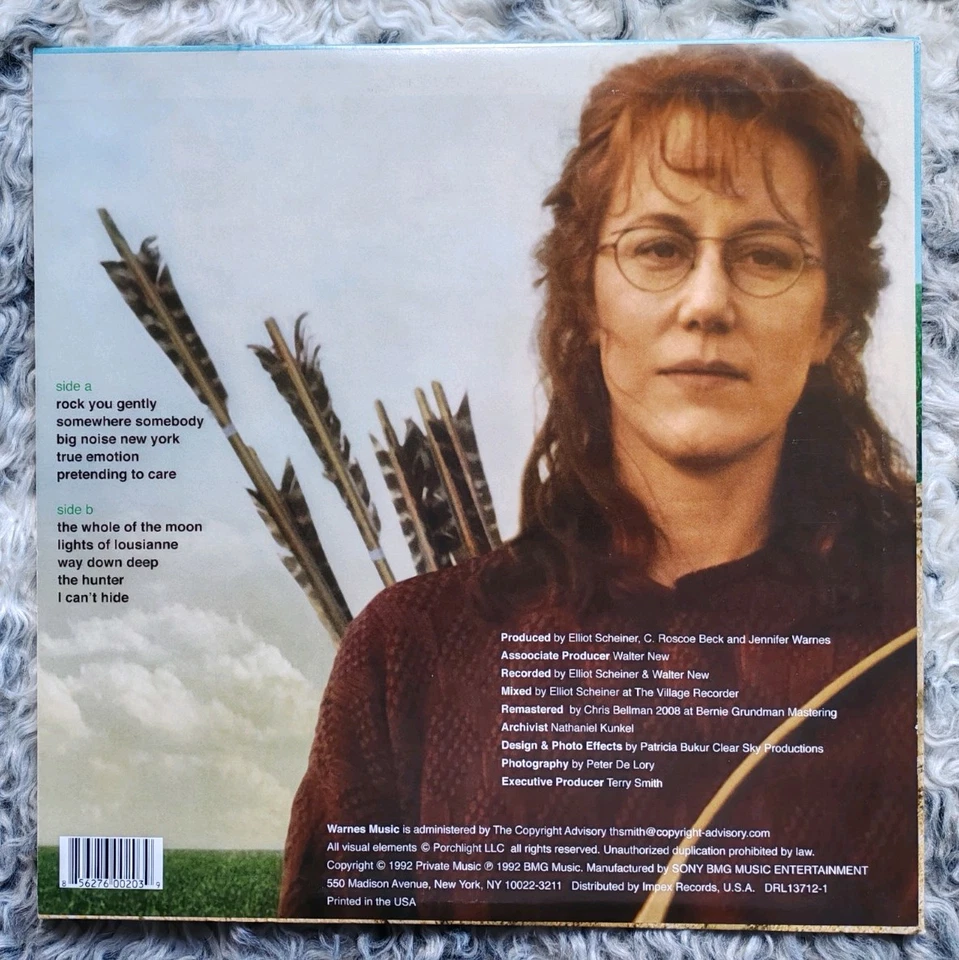 JENNIFER WARNES The Hunter LP US 1992/2011 RE 180g Remastered LEONARD COHEN - Image 3 of 4